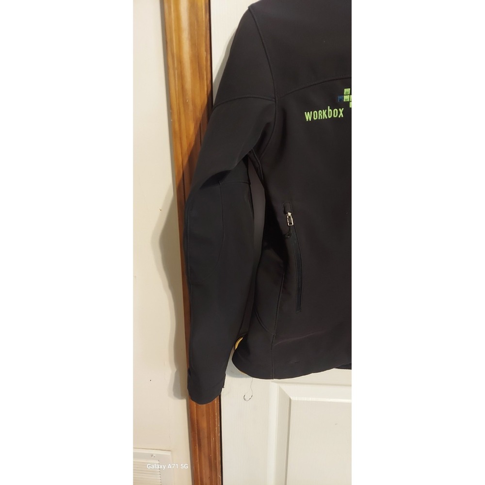 Patagonia Fleece Jacket Womens Small Black Full Zip Hike Workbox Company - Picture 3 of 7